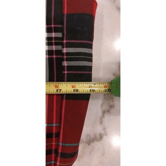 Victoria Secret Tote Bag Plaid Holiday Red Black Logo Everyday Casual 19x12x6 - Picture 7 of 9